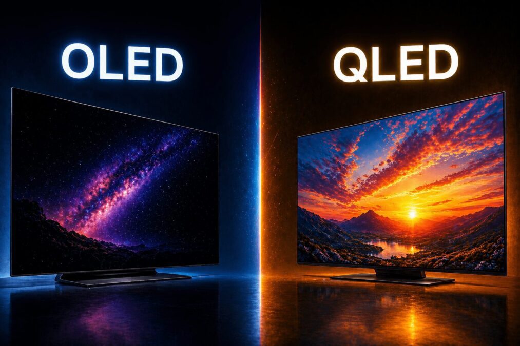 OLED vs QLED: qual é melhor afinal? Veja a resposta definitiva Descubra qual tecnologia realmente entrega melhor imagem, contraste e desempenho para filmes, jogos e uso diário