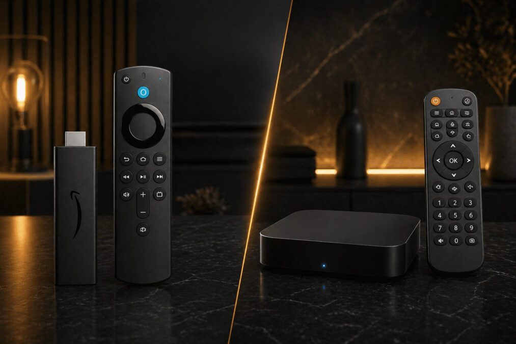 Fire TV Stick vs TV Box: qual escolher em 2026? Descubra qual dispositivo entrega mais desempenho, fluidez e melhor experiência para streaming no dia a dia