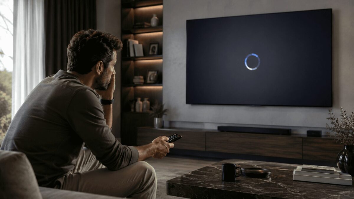 TV TCL reiniciando sozinha? Teste antes de gastar Entenda o que pode causar esse problema e quais testes valem a pena antes de pensar em defeito grave