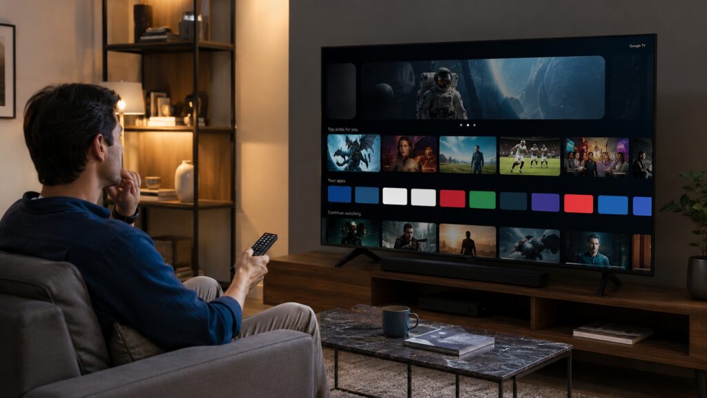 google-tv-uso-real-sala-aconchegante