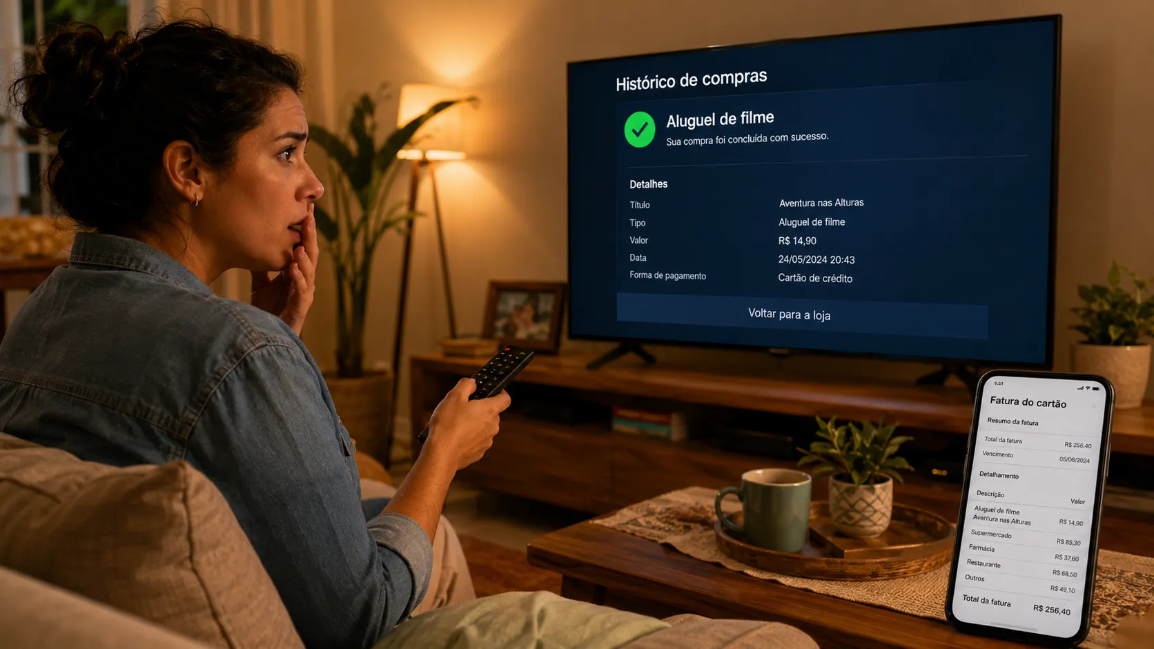 Alugou filme sem querer na Smart TV? Veja como bloquear compras Evite gastos por engano com cinco ajustes simples de segurança.